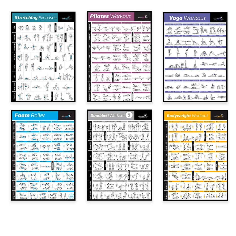Body Exercise Training Chart W - Home Gym Routine ulasan dan harga