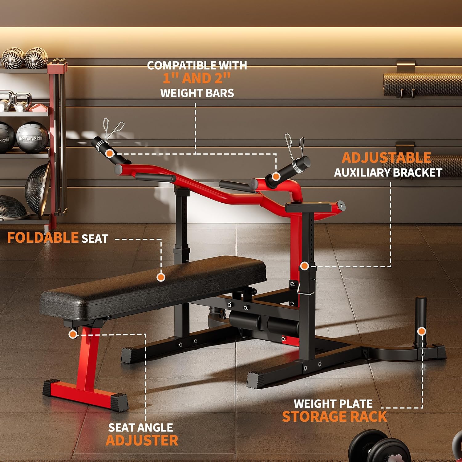 Chest Press Machine, Adjustabl - Home Gym Equipment Set ulasan dan harga