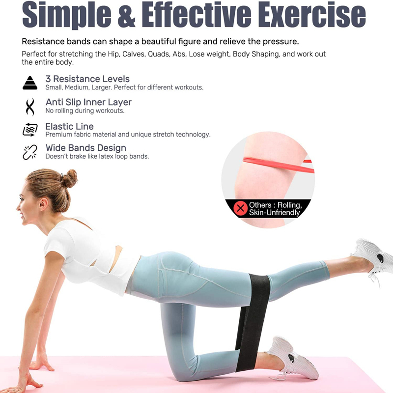3PCS Women Men Fabric Resistan - Home Gym Routine ulasan dan harga