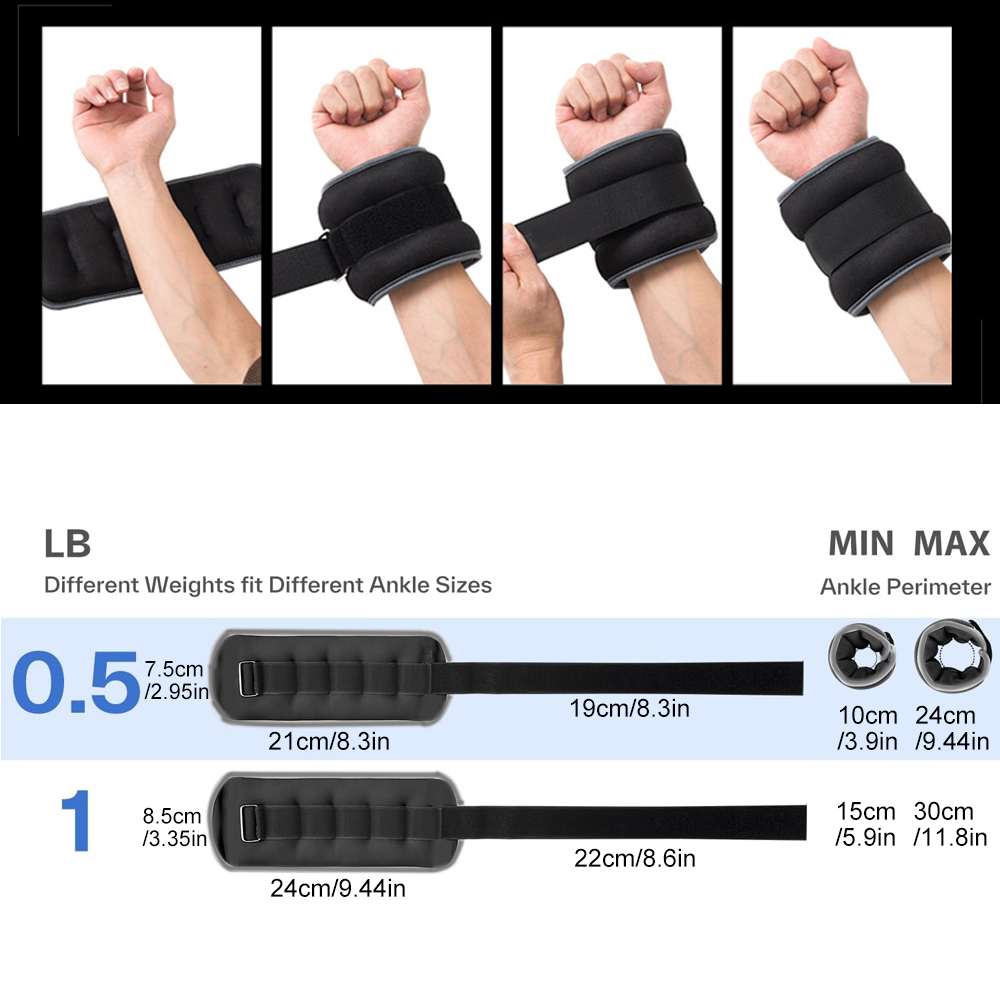 1Pair Wrist Weights, Ankle Wei - Leg Home Gym Workout ulasan dan harga