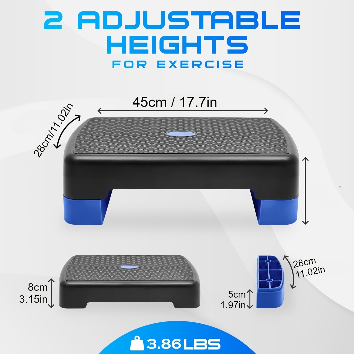 Height Adjustable Aerobic Step - Leg Home Gym Workout ulasan dan harga