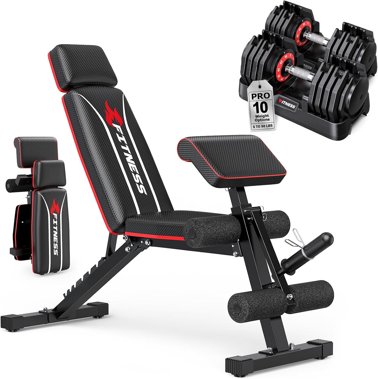 Adjustable Dumbbell Set with W - Home Gym Equipment Set ulasan dan harga
