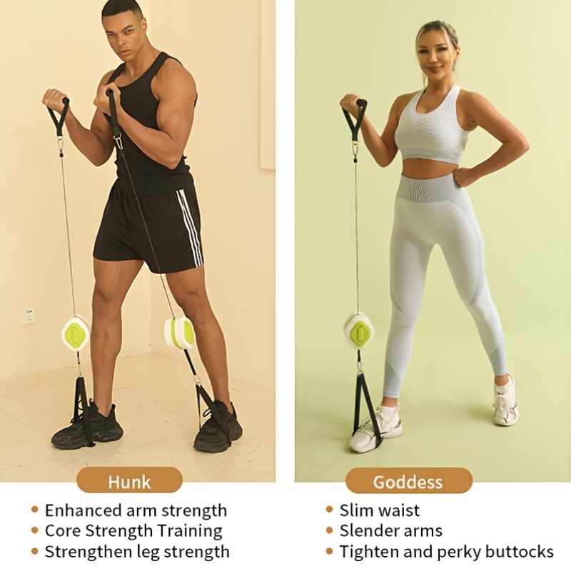 Portable Retractable Cable Tra - Home Gym Routine ulasan dan harga