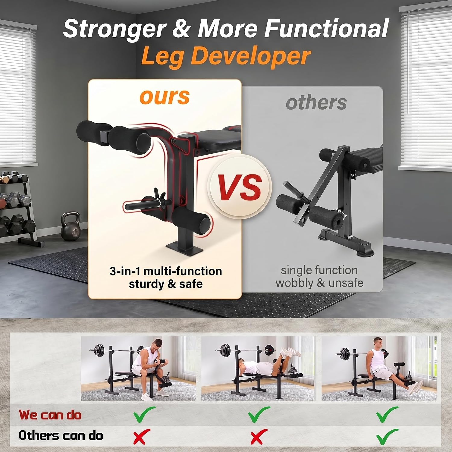 Weight Bench Set with Squat Ra - Home Gym Equipment Set ulasan dan harga
